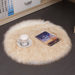 Tappeto rotondo in peluche