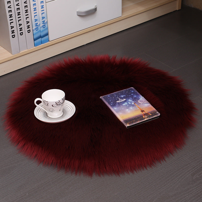 Tappeto rotondo in peluche