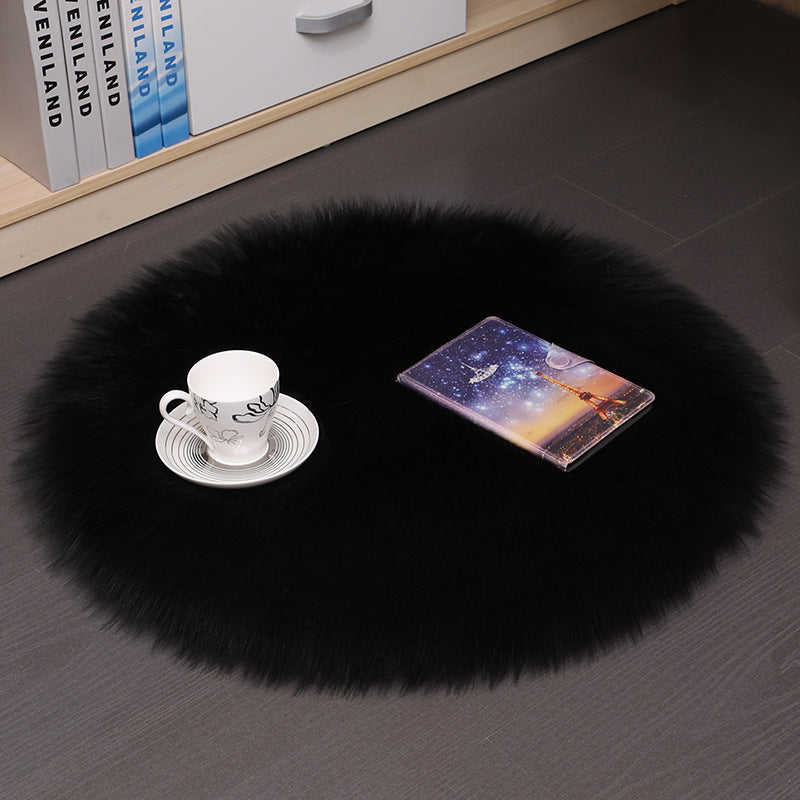 Tappeto rotondo in peluche