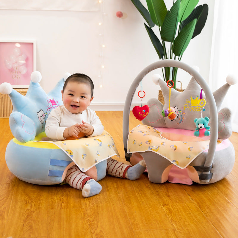 Bezug für Baby-Sitzkissen, waschbar, Plüschsessel für Kleinkinder zum Sitzenlernen