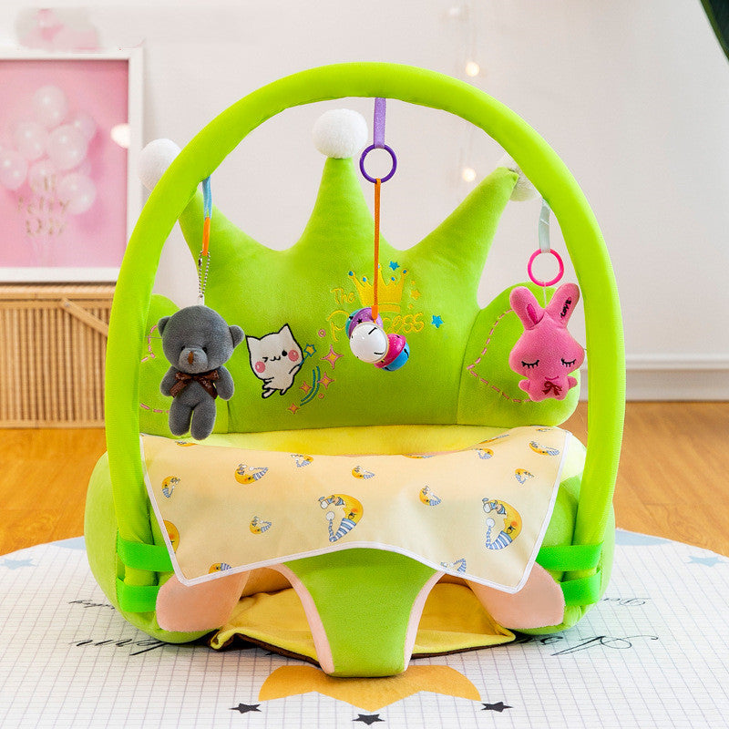 Funda de asiento de apoyo para bebé, lavable, para aprender a sentarse, silla de felpa para niños pequeños