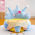 Funda de asiento de apoyo para bebé, lavable, para aprender a sentarse, silla de felpa para niños pequeños