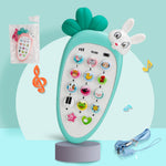 Juguete de teléfono electrónico para bebés, juguete educativo de música para la primera infancia, simulación multifunción