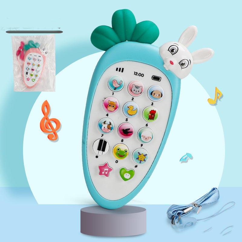 Juguete de teléfono electrónico para bebés, juguete educativo de música para la primera infancia, simulación multifunción