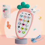 Juguete de teléfono electrónico para bebés, juguete educativo de música para la primera infancia, simulación multifunción