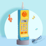 Juguete de teléfono electrónico para bebés, juguete educativo de música para la primera infancia, simulación multifunción