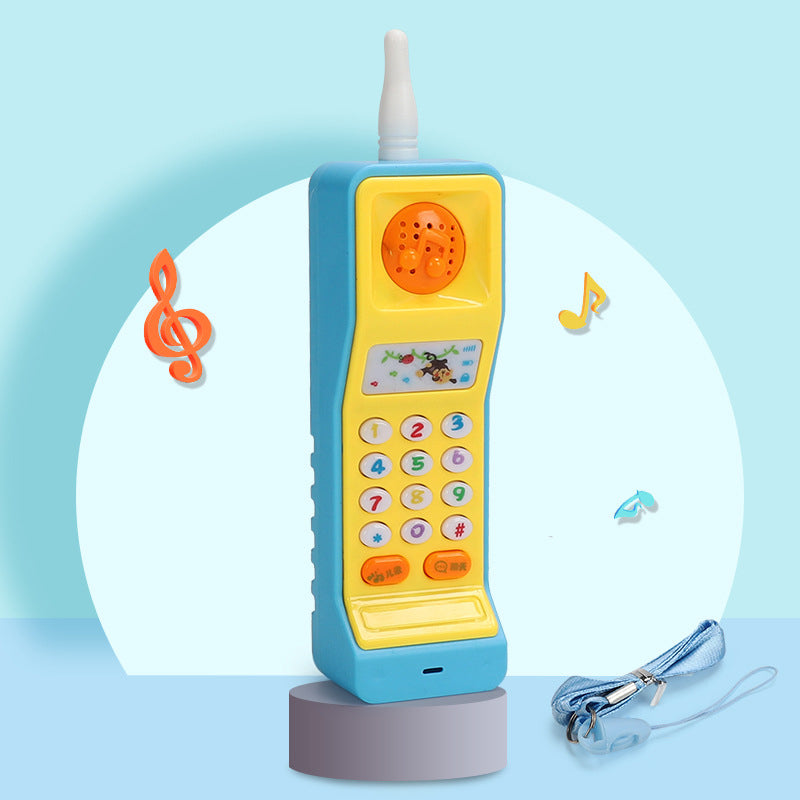 Juguete de teléfono electrónico para bebés, juguete educativo de música para la primera infancia, simulación multifunción