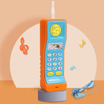 Juguete de teléfono electrónico para bebés, juguete educativo de música para la primera infancia, simulación multifunción