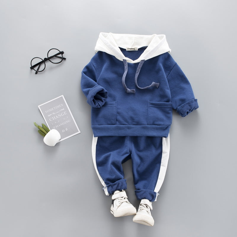 Conjunto de Fato de Treino com Capuz para Criança, Conjunto Desportivo de 2 Peças