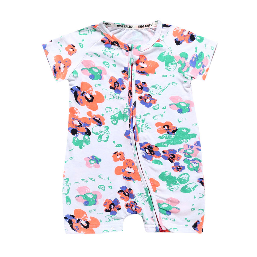 Baby Clothes Ins Summer Cotton Short-Sleeved Newborn Jumpsuit Baby Romper
