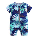 Baby Clothes Ins Summer Cotton Short-Sleeved Newborn Jumpsuit Baby Romper
