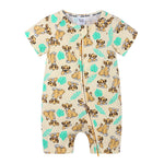 Baby Clothes Ins Summer Cotton Short-Sleeved Newborn Jumpsuit Baby Romper