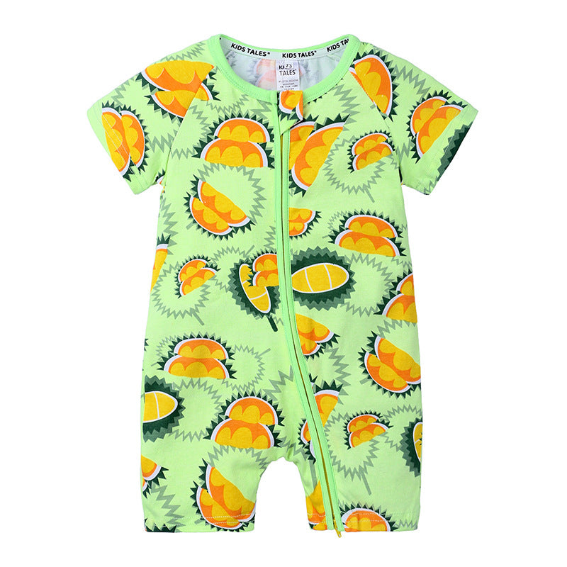 Baby Clothes Ins Summer Cotton Short-Sleeved Newborn Jumpsuit Baby Romper