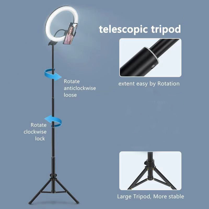 10 Inch LED Ring Light with Tripod for Selfies and Video