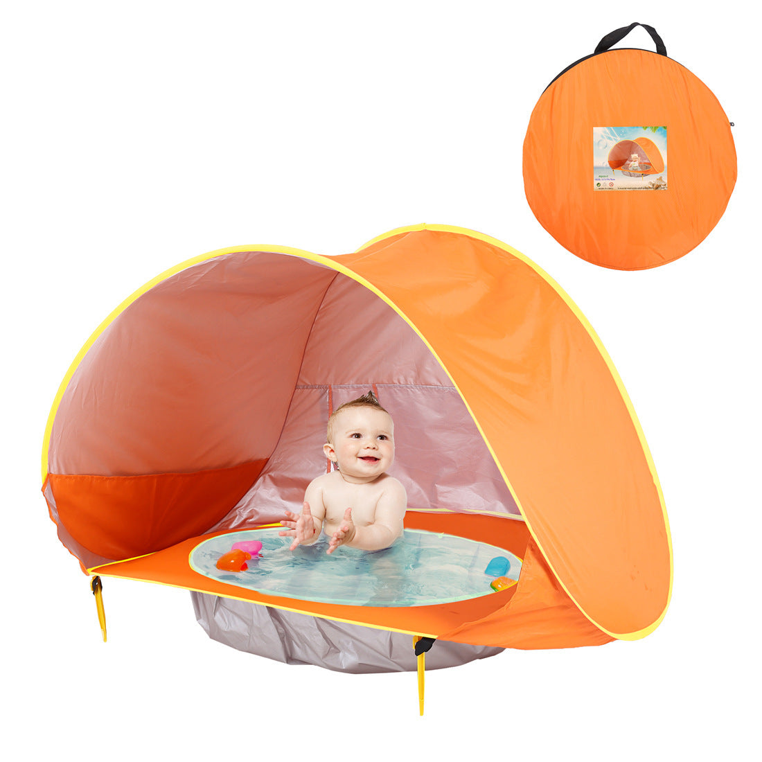 Pop-up-Baby-Strandzelt mit Sonnenschutz