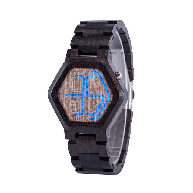 LED Wooden Watch