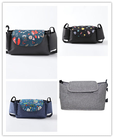 Organizador multifuncional para cochecito de bebé, bolsa de maternidad para pañales, accesorios para cochecito con portavasos