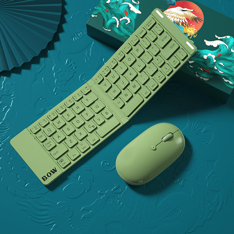 Conjunto de teclado e rato Bluetooth dobrável