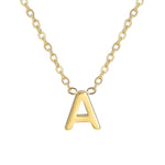 Personalisierte Buchstaben-Halskette mit Anhänger, 18K Gold