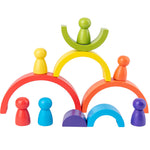 Arc-en-ciel de blocs de construction