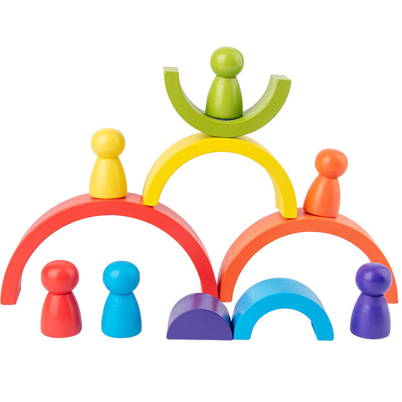 Arc-en-ciel de blocs de construction