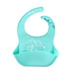 Bavoir bébé repas en silicone sac à salive