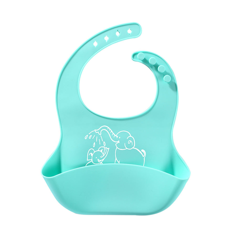 Bavoir bébé repas en silicone sac à salive