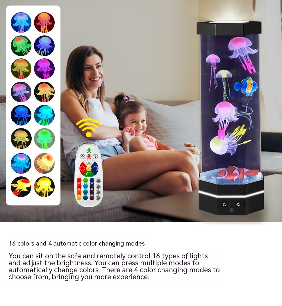 Jellyfish Lava Lamp with Remote, 17 Colors