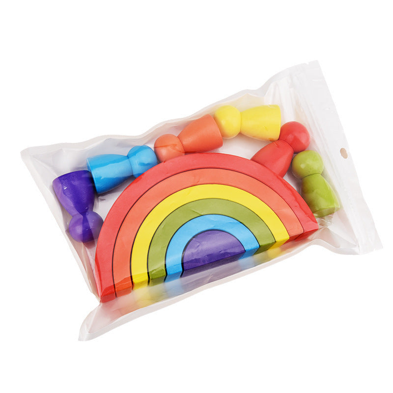 Arc-en-ciel de blocs de construction