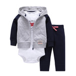Tweedeelige katoenen baby-outfitset