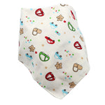 Waterdichte driehoekige baby-slabbetjes van katoen met cartoonprint, bandana-slabbetjes voor kwijlen, pasgeborene