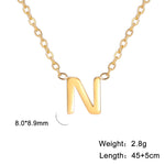 Personalisierte Buchstaben-Halskette mit Anhänger, 18K Gold