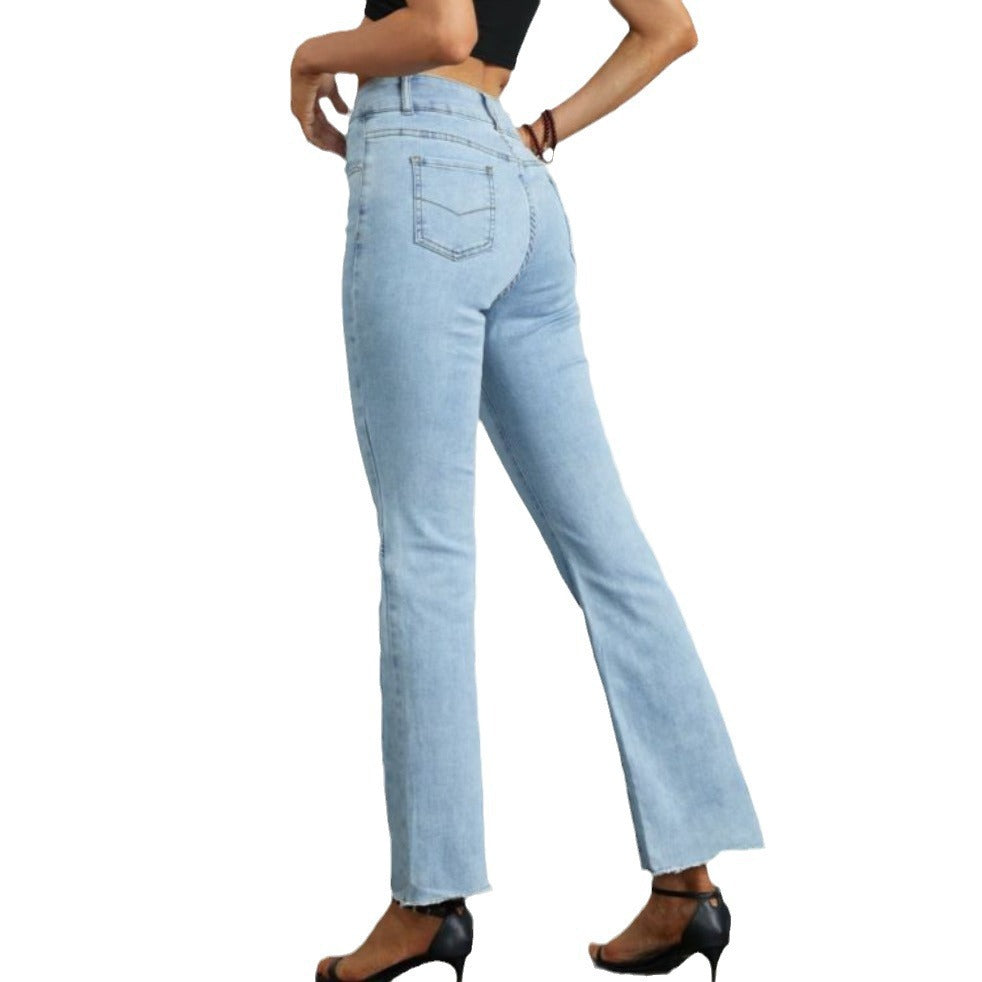 Fashion, Amazon-style, Trendy, and Unique Tk Women's Denim Pants with a Slit