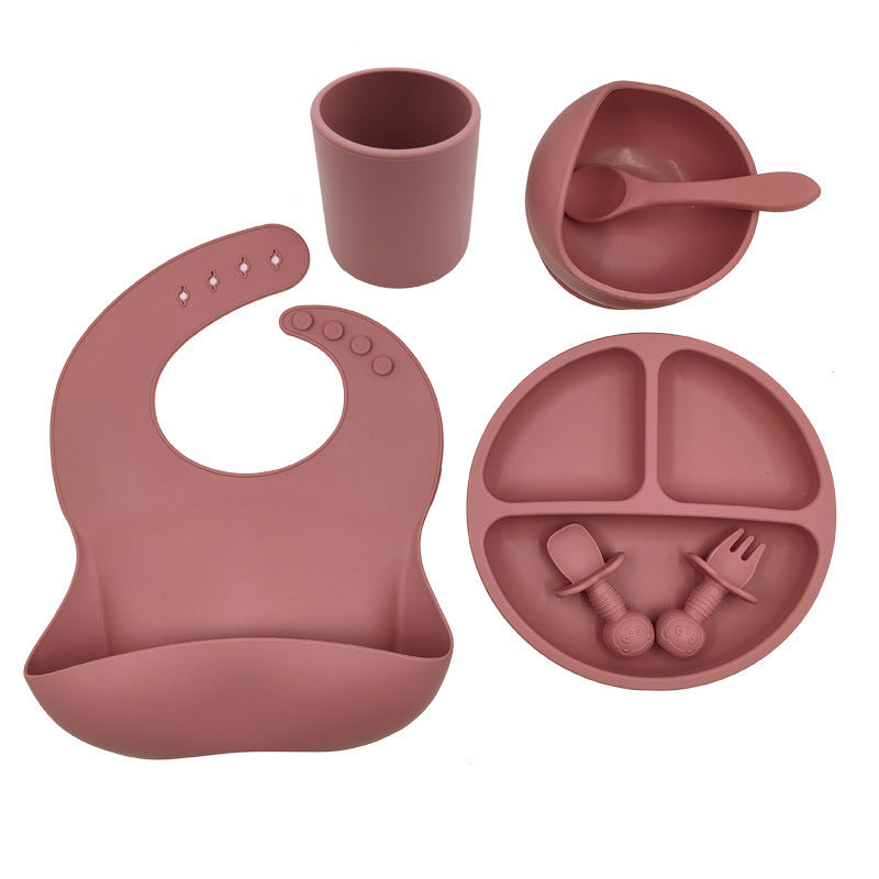 6-Piece Silicone Baby Feeding Set