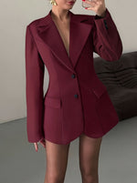Blazer elegante de mujer para estilo casual de negocios