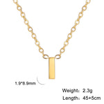 Personalisierte Buchstaben-Halskette mit Anhänger, 18K Gold