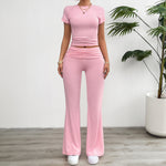 Damen-Set aus kurzärmeligem Oberteil und Hose