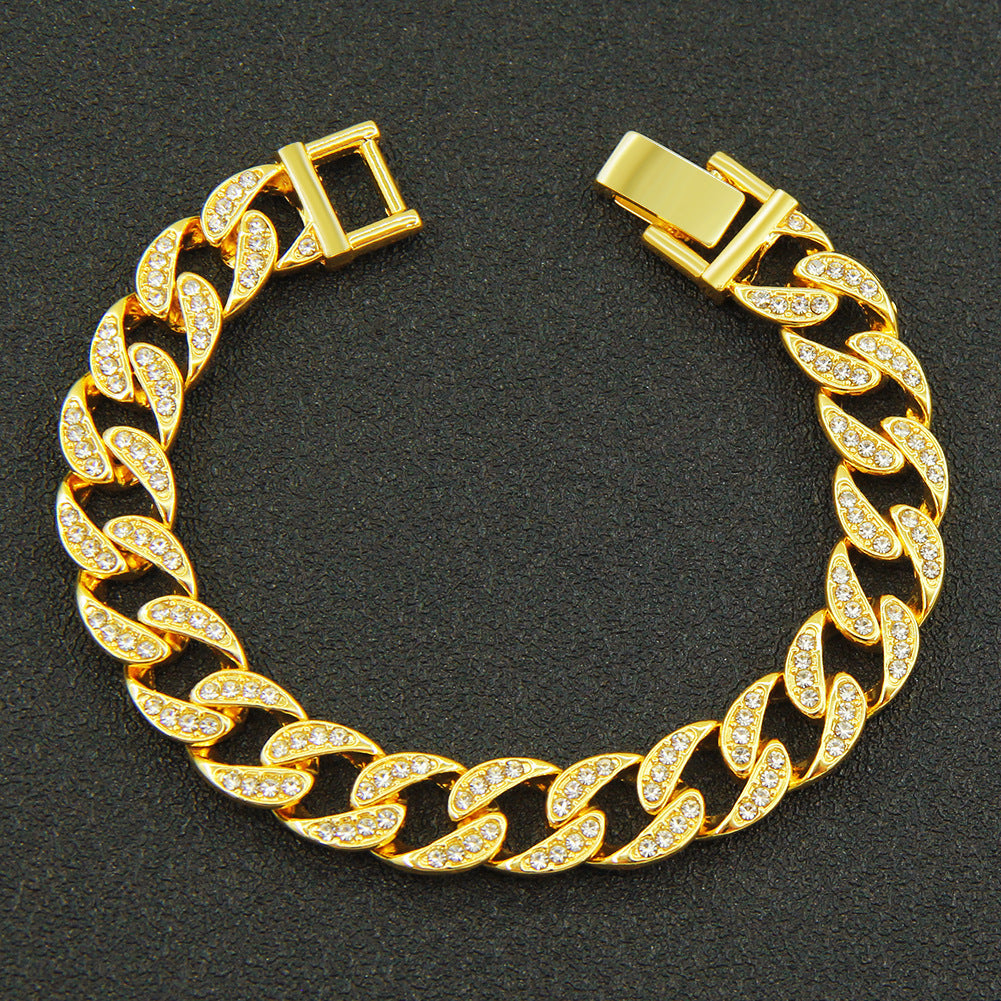 Rhinestone Cuban Link Chain, Hip-Hop