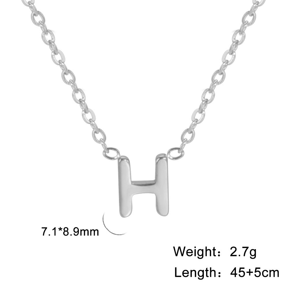 Personalisierte Buchstaben-Halskette mit Anhänger, 18K Gold