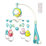 Babyrasseln Kinderwagen-Mobile Spielzeughalter Rotierendes Mobile Bettglocke Spieluhr Projektion Neugeborene