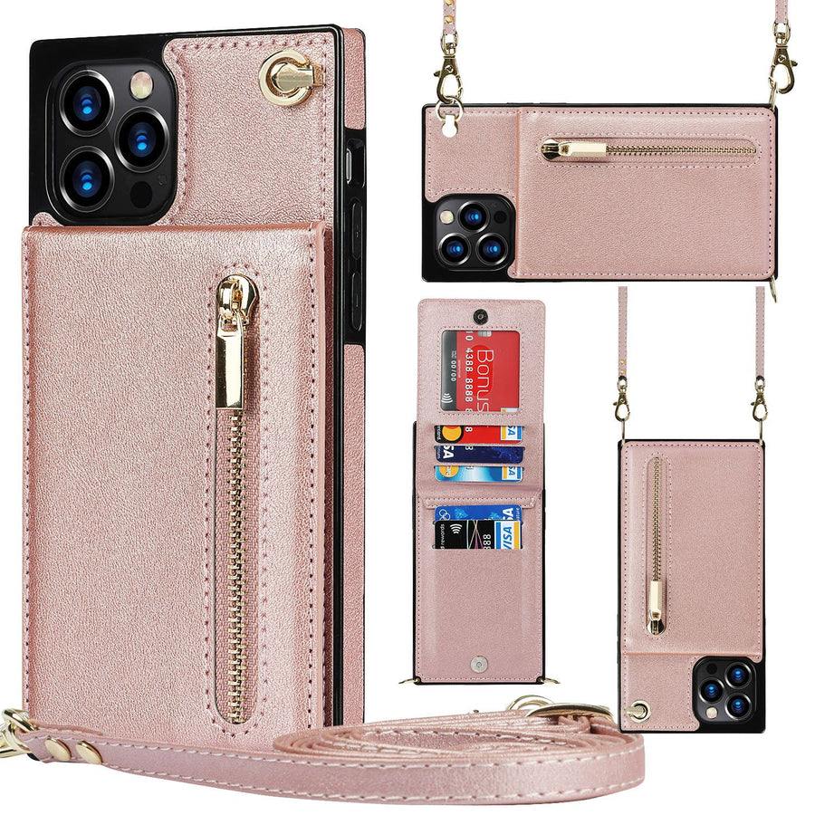 Samsung Crossbody Phone Case with Zipper Wallet