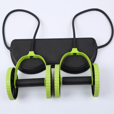 Ruota addominale pieghevole con corda di resistenza