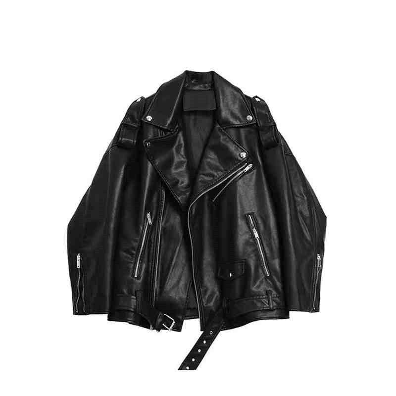 Women's Classic Leather Coat