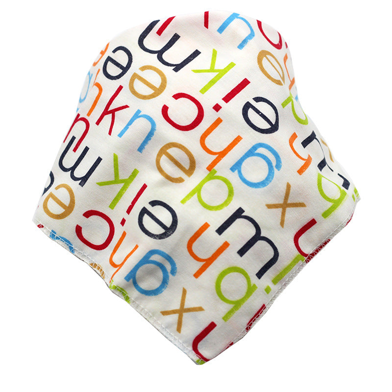Waterdichte driehoekige baby-slabbetjes van katoen met cartoonprint, bandana-slabbetjes voor kwijlen, pasgeborene
