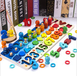 Rompecabezas 3D de números y letras para niños, juguete educativo geométrico digital de colores para bebés