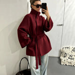 Manteau double face minimaliste et raffiné