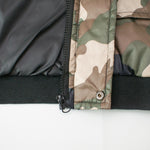 Kinder camouflage winterjas, gewatteerde jas met capuchon