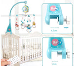 Babyrasseln Kinderwagen-Mobile Spielzeughalter Rotierendes Mobile Bettglocke Spieluhr Projektion Neugeborene