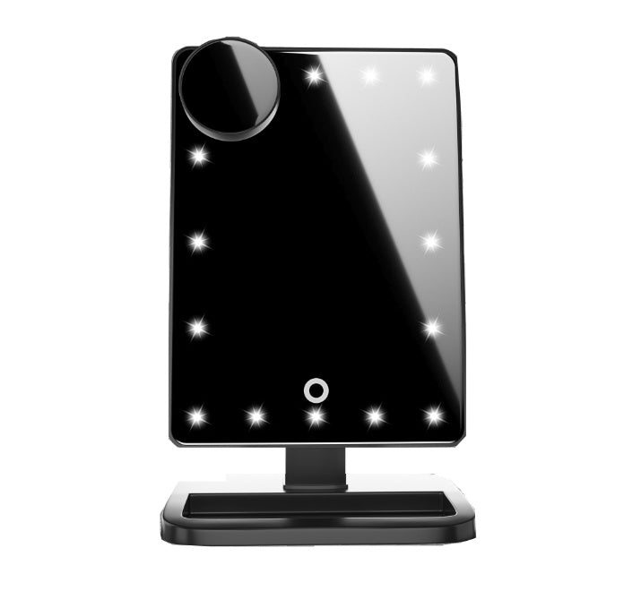 LED-make-upspiegel met Bluetooth-speaker, 10x vergroting