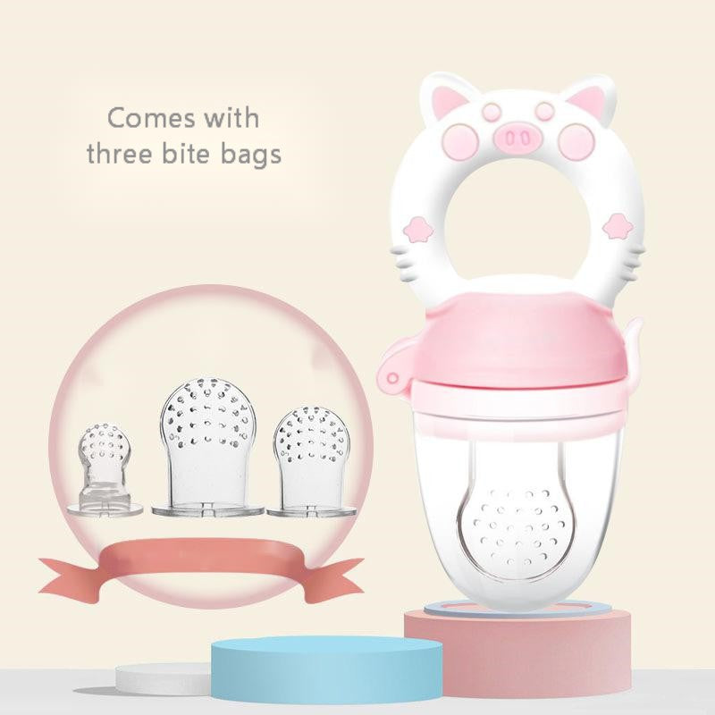 Chupeta Alimentadora de Silicone para Bebé, Chupeta para Fruta Fresca